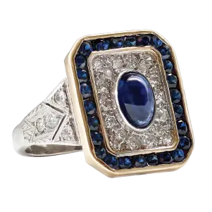 art deco sapphire ring